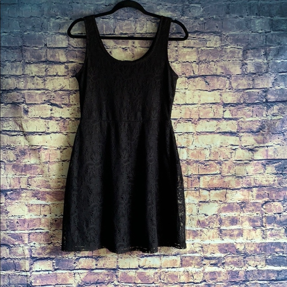 Metaphor Black Lace Dress